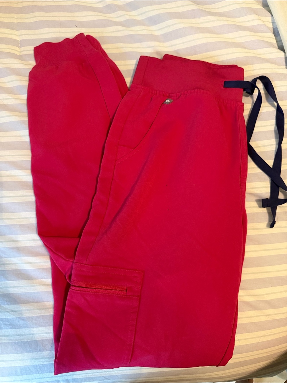 Pink figs xs tall jogger